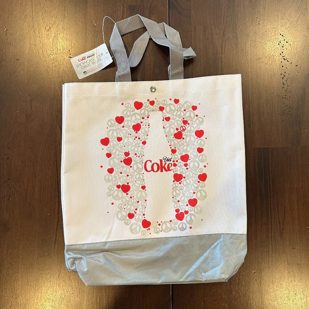Diet Coke "Peace & Love" Collectable Tote.  NWT.
